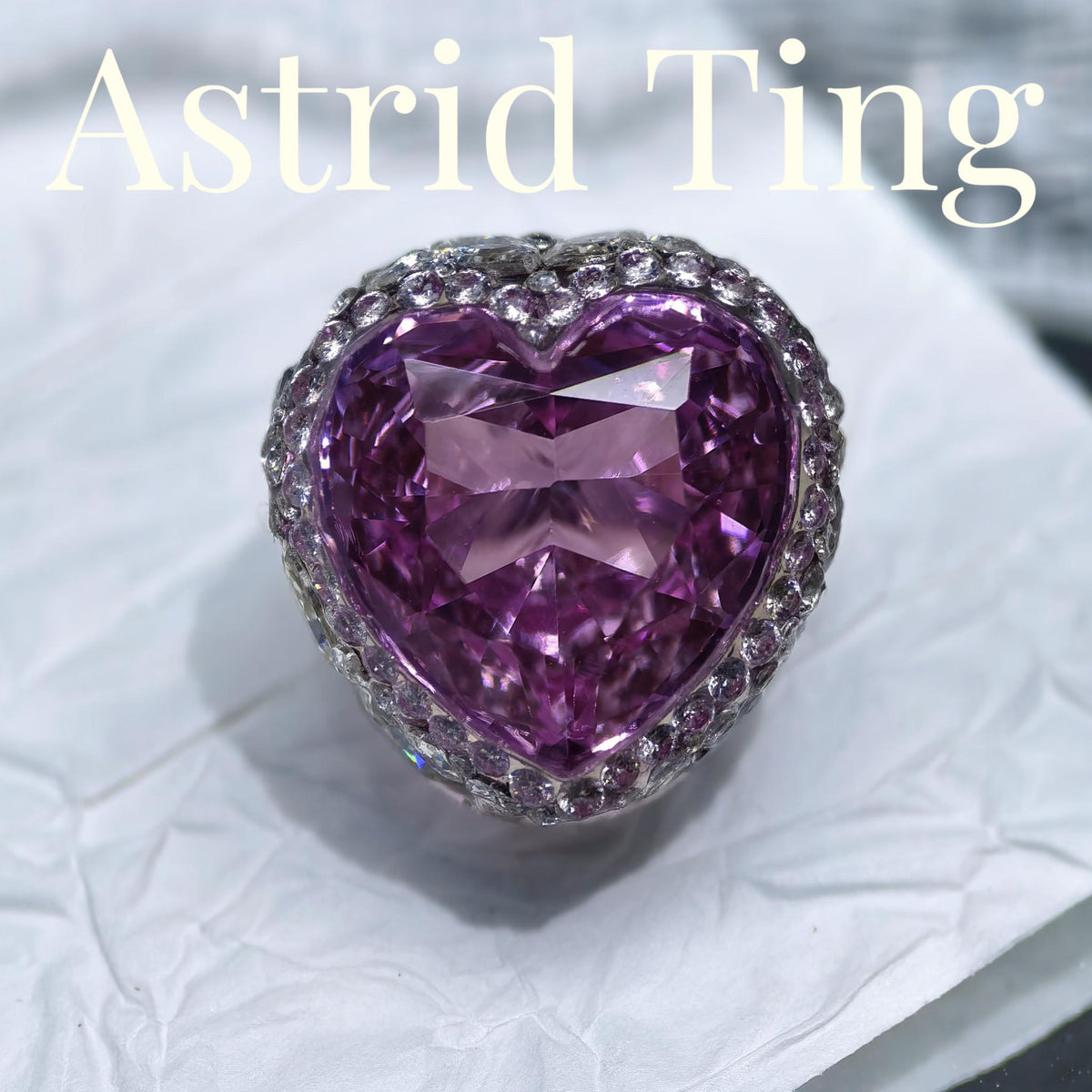 Handmade 10mm Amethyst Purple Heart Brilliant-Cut Lab-Grown Gemstone Nail Charm