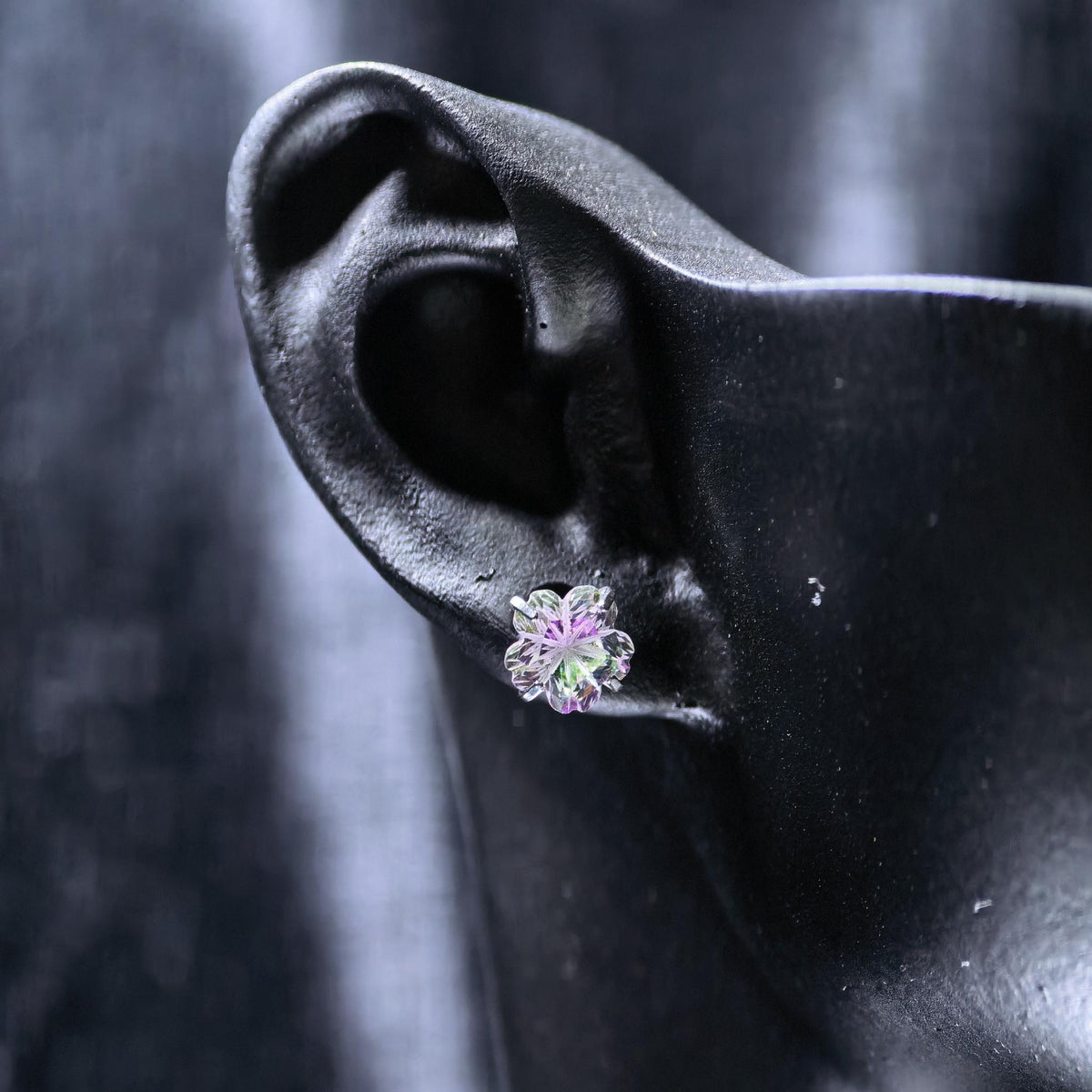 6mm cherry blossom cut two‑tone gradient 