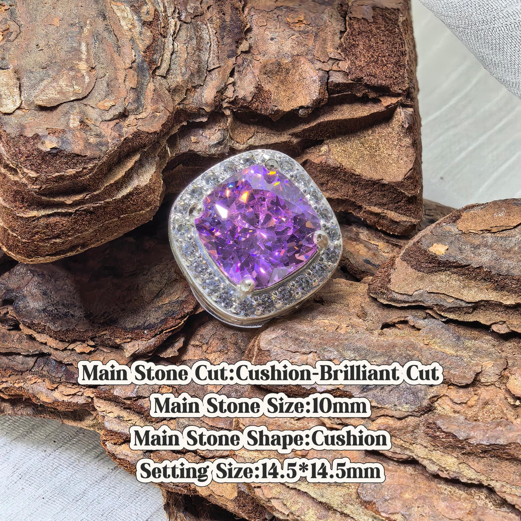 Cushion‑Brilliant Cut 10mm Peacock Green Tone handmade cushion zircon croc shoe charm