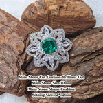 Cushion‑Brilliant Cut 10mm Peacock Green Tone handmade cushion croc charm