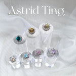 Dandelion Cut and Kaleidoscope Cut handcrafted zircon croc charms collection